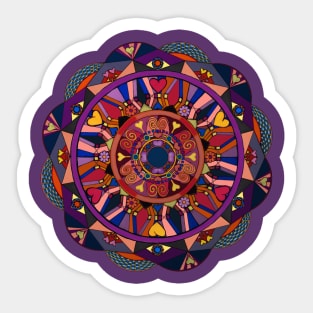 Watch Over My Heart Mandala Sticker